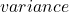 variance